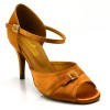 Chaussures de danse salsa Label Latin "Serena" Satin tan