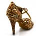 Chaussures de danse salsa Label Latin "Helene" Satin léopard