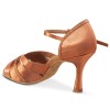 Chaussures de danse Rummos "Lorena" satin et glitter tan