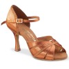 Chaussures de danse Rummos "Lorena" satin et glitter tan