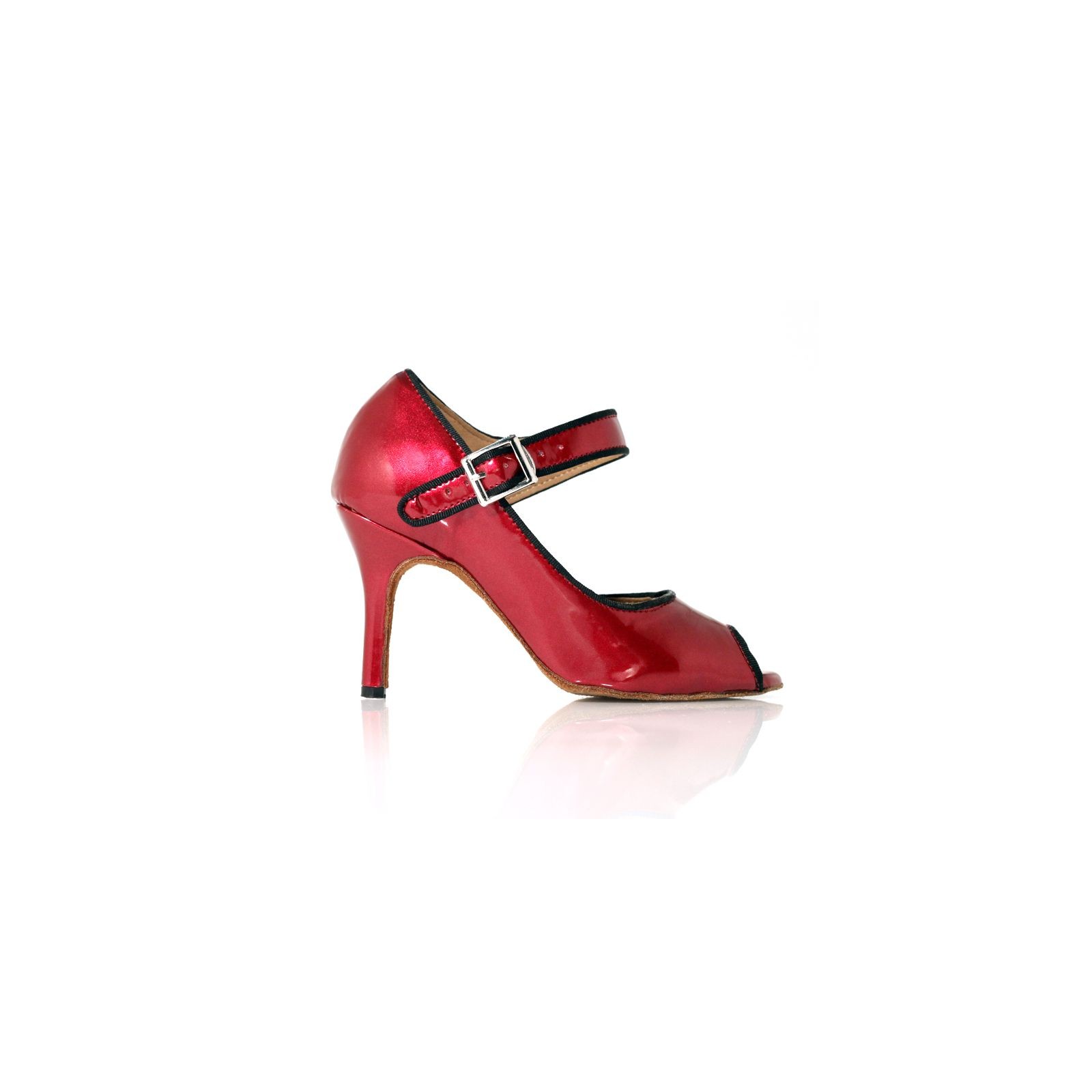 Chaussures de danse Rummos Salena cuir rouge - Label Latin