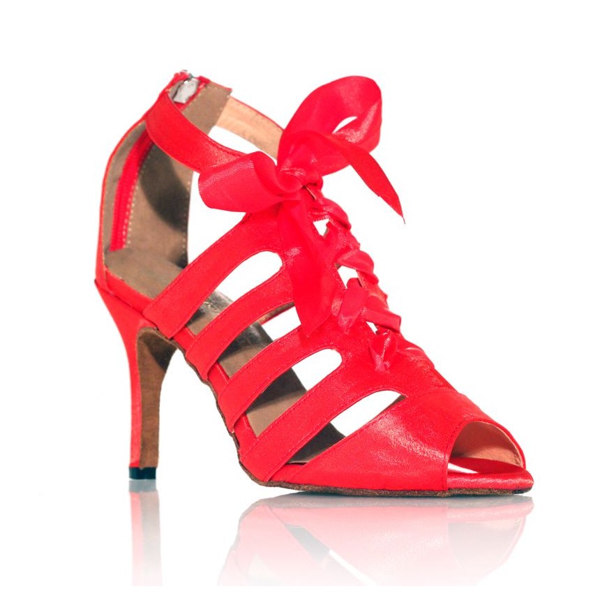 Chaussure de danse Label Latin"Laetitia" rouge