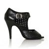 Chaussure de danse Label Latin"Fashion black" noire