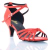 Chaussures de danse Label Latin "On 1" satin rouge