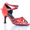 Chaussures de danse Label Latin "On 1" satin rouge