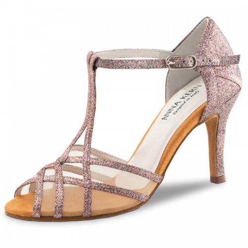 Chaussures de danse Anna Kern "Yuna" 7,5 cm glitter multicolo