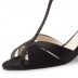 Chaussures de danse Werner Kern "Ida" 6,5 cm daim noir et cuir imitation peau de lézard