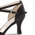 Chaussures de danse Werner Kern "Ida" 6,5 cm daim noir et cuir imitation peau de lézard