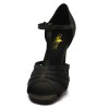 Chaussures de danse Label Latin "Alma" satin noir