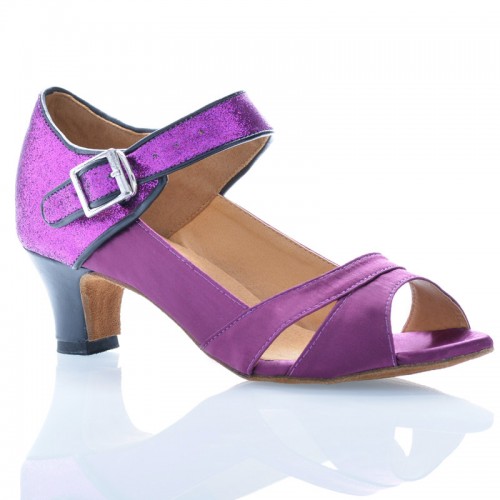 Chaussures de danse Label Latin "Clara" satin violet