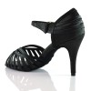 Chaussures de danse Label Latin "Debra" satin noir