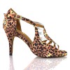 Chaussures de danse Label Latin "Mica" satin léopard
