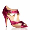 Chaussures de danse Label Latin "Monica" satin bordeaux