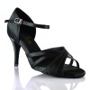 Chaussures de danse Label Latin "Natalia" satin noir