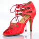 Chaussures de danse kizomba Label Latin " Xara rouge"