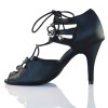 Chaussures de danse Label Latin "Xara" satin noir