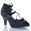 Chaussures de danse Label Latin "Xara" satin noir