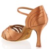 Chaussures de danse Rummos "Paris" satin tan foncé