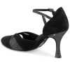 Chaussures de danse Rummos "Nora" daim noir et glitter noir