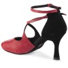 Chaussures de danse Rummos "Olivia" cuir serpent rouge