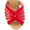 Chaussures de danse Rummos "Tatianna" daim et glitter rouge 