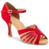 Chaussures de danse Rummos "Tatianna" daim et glitter rouge 