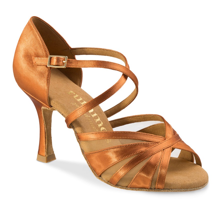 Chaussures de danse Rummos "Rina" satin tan