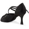 Chaussures de danse Rummos "Scilla" cuir noir imitation peau de lézard