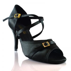 Chaussures de danse salsa Label Latin "Serena noir"