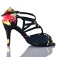 Chaussures de danse salsa Label Latin "flora" fleurie