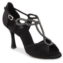 Chaussures de danse Elite Rummos "Ingrid" satin noir