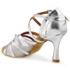 Chaussures de danse Rummos "Greta" cuir argent