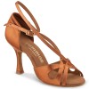 Chaussures de danse Rummos "Lana" satin tan foncé