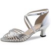 Chaussures de danse Werner Kern "Mary" 5,5 cm cuir argent