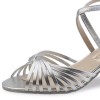 Chaussures de danse Werner Kern "Mary" 5,5 cm cuir argent