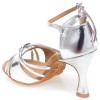 Chaussures de danse Elite Rummos "Bella" cuir argent