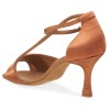 Chaussures de danse Rummos "Aniaa" satin tan foncé et glitter