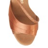 Chaussures de danse Rummos "Aniaa" satin tan foncé et glitter