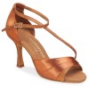 Chaussures de danse Rummos "Aniaa" satin tan foncé et glitter