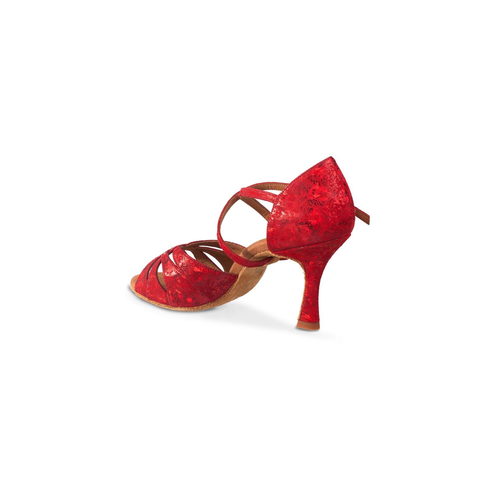 Chaussures de danse Rummos Salena cuir rouge - Label Latin