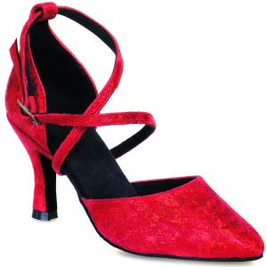 Chaussures de danse Rummos "Krista" cuir rouge fantaisie