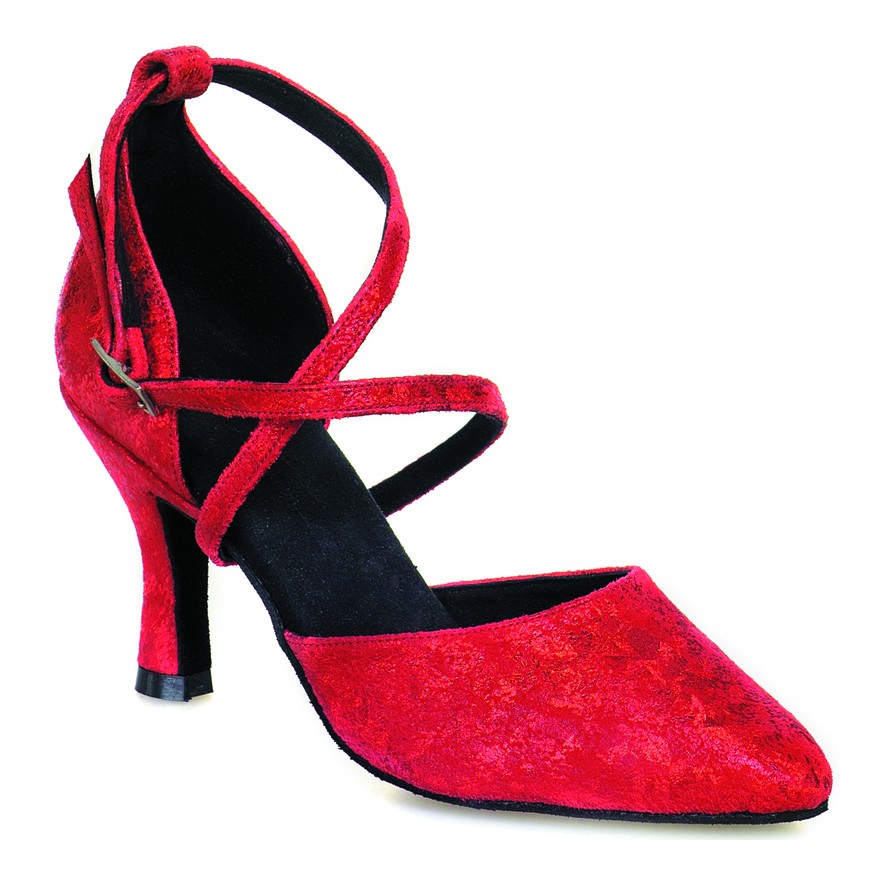 Chaussures de danse Rummos "Krista" cuir rouge fantaisie