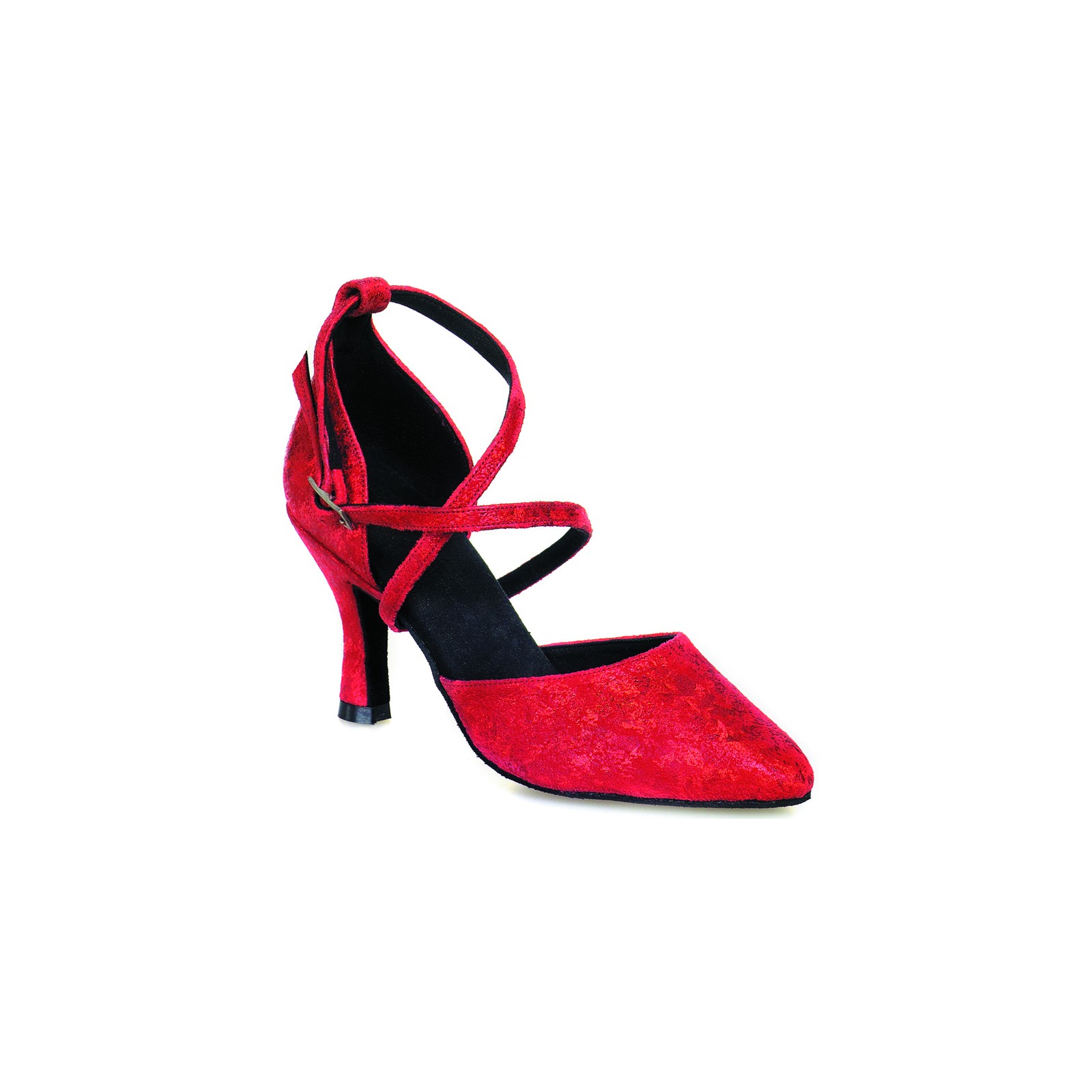 Rummos Femmes Chaussures de Danse R530 205 Largeur régulière Fabriqué au Portugal Cuir Rouge Histrix 5 cm 50R Flare Talon