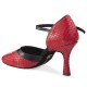 Chaussures de danse Elite Rummos "Brenda" cuir rouge et noir